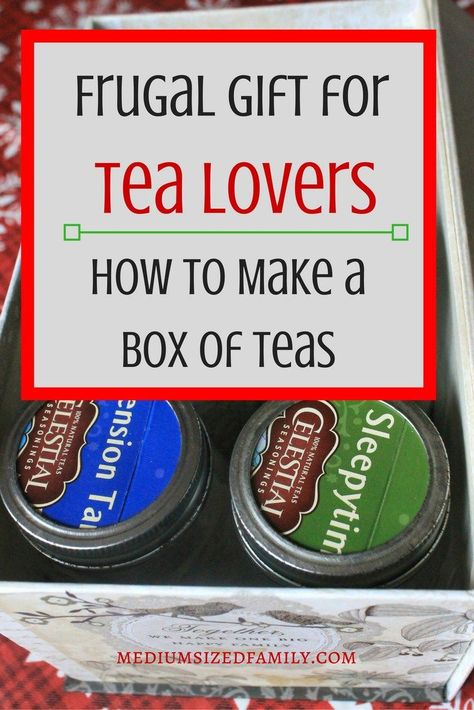 Here's a great frugal gift idea for tea lovers.  It has instructions for creating a box of teas DIY style.  What a fun gift idea! Tea Gifts Diy, Christmas Gift In A Jar, Easy Diy Christmas Gift, Tea Sampler Gift, Gift In A Jar, Tea Gift Box, Health Drinks, Easy Diy Christmas Gifts, Loan Forgiveness