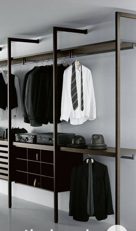 Minimal Closet Design, Minimal Closet, Dream Closet Design, Clothing Displays, Bedroom Closet Design, House Furniture Design, Baboon, Closet Designs, Wardrobe Design