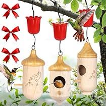 Hummingbird House, Attract Hummingbirds, Gardening Gifts, Humming Bird Feeders, How To Attract Hummingbirds, Unique Gardens, Hemp Rope, Garden Gifts, Hummingbirds