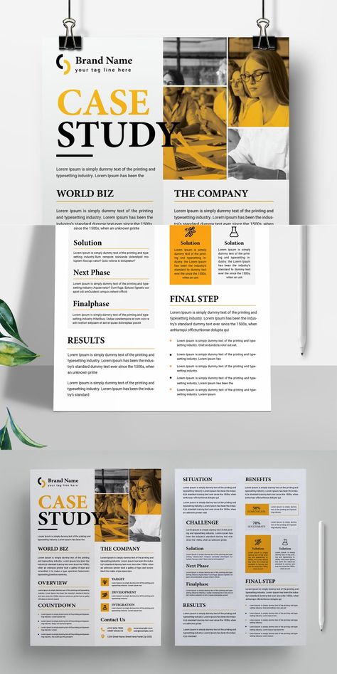 Creative Case Study Templates Corporate Identity Case Study Template, Professional Brochure, Stories Of Success, Innovation Strategy, Standard Paper Size, Ms Word, Cmyk Color, Corporate Identity, Brochure Template