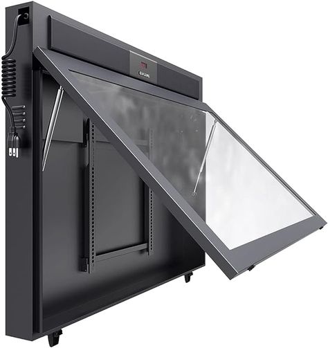 Protect your newest outdoor asset with this TV enclosure and built in soundbar!! Waterproof Outdoor TV Cabinet, Outdoor TV Case with Built-in Waterproof 80W Sound Bar (max for 43 Inches TVs) Outdoor Tv Case, Outdoor Tv Enclosure, Outdoor Tv Cabinet, Laser Cut Furniture, Tv Enclosure, Tv Case, Outdoor Tv Covers, Metal Sheet Design, Tv Built In