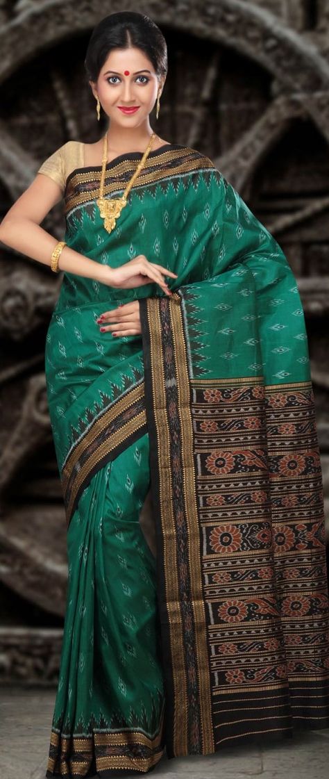 Brahmapuri Pure Silk Saree Orissa Saree, Mysuru Silk Saree, Odisha Saree, Saree Types, Purple Sarees, Luxury Bollywood Pre-draped Tussar Silk Saree, Famous Clothes, Tussar Silk Pre-draped Saree For Rituals And Festivals, Green Tussar Silk Bollywood Pre-draped Saree