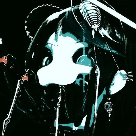 Goth Miku Pfp, Scary Hatsune Miku, Calne Ca Pfp, Calne Ca Miku, Calne Ca Icon, Alt Wallpapers, Calne Ca, Emo Wallpaper, Horror Icons