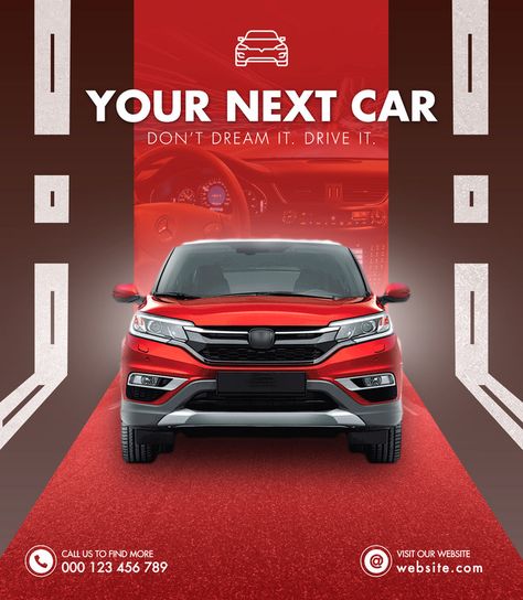 Car Designs Ideas, Car Social Media Post Design, Car Ads Creative Advertising, Car Social Media Design, Car Social Media Post, Car Poster Design, Car Post, Website Slider, Car Advertisement