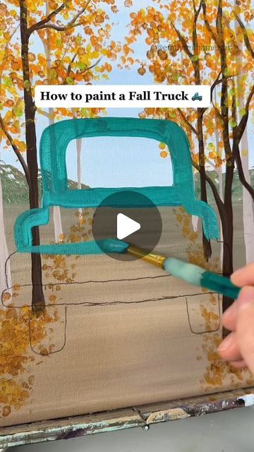 Emily Seilhamer on Instagram: "[clip] How to paint a little green truck! 🎨🛻 #howto #easypainting #StepByStep #acrylicpainting #tutorials" Truck Painting Canvases, Truck Painting, Green Truck, Painting Instructions, Painting Canvases, 1k Views, How To Paint, Easy Paintings, Art Original