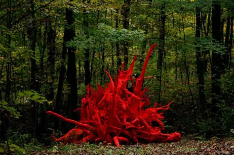 Canada Landscape, Red Tide, Sculpture Installation, Canadian Artists, Outdoor Art, Land Art, Environmental Art, Public Art, Art Plastique