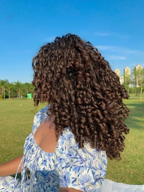 3b Hair Type, Embrace Natural Hair, Perfect Curly Hair, Curly Hair Goals, 3b Hair, Natural Curly Hair Cuts, Highlights Curly, Curly Hair Inspo, Highlights Curly Hair