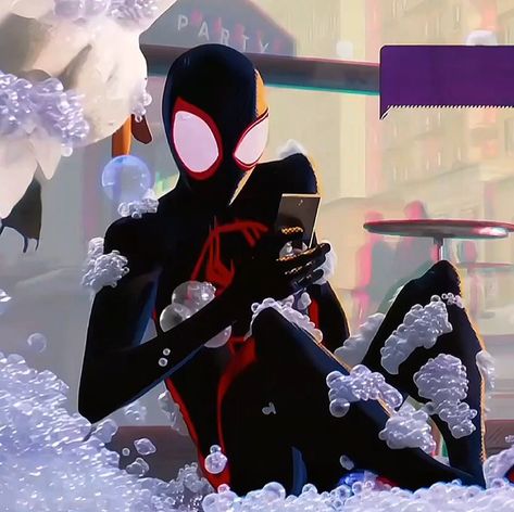 Miles Morales Cute Pfp, Miles Morales Widget, Atsv Oc, Spider Verse Miles Morales, Spider Verse Miles, Miles Morales Icon, Spiderman And Spider Gwen, Pfp Cartoon, Cristiano Jr