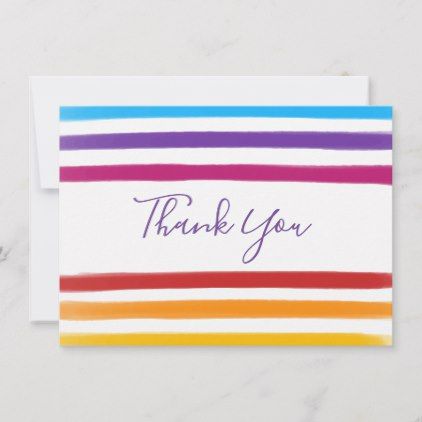 Diy Cards Thank You, Thank U Cards, Rainbow Cards, Simple Cards Handmade, Washi Tape Cards, Cute Thank You Cards, Handmade Thank You Cards, Thank You Card Design, Karten Design