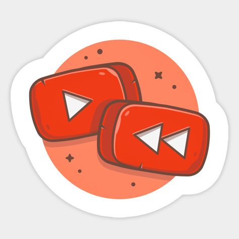 Cute Youtube Logos, Cute Youtube Icons, Youtube Sticker, Youtube Stickers, Red Texture Background, Youtube Icon, Icon Iphone, Youtube Website, Logo Youtube