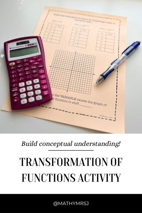 Teach students to graph functions using transformations with an interactive lesson. A fun jigsaw activity that teaches conceptual understanding! Exponential Functions, Conceptual Understanding, Square Roots, Interactive Lessons, 10 Things