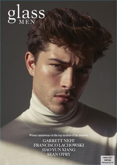 Francisco Lachowski | Glass Men | 2017 | Cover | Editorial Maxon Schreave, Male Portrait Poses, Shooting Studio, Sean O'pry, Magazine Man, Portrait Photography Men, Francisco Lachowski, Trends Magazine, Photoshoot Studio