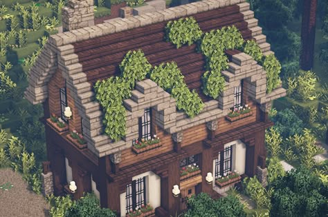 Minecraft Cabin, Minecraft Bee, Mc Builds, Minecraft Mansion, Minecraft Structures, Minecraft House Plans, Bangunan Minecraft, Minecraft Modern, Minecraft Cottage