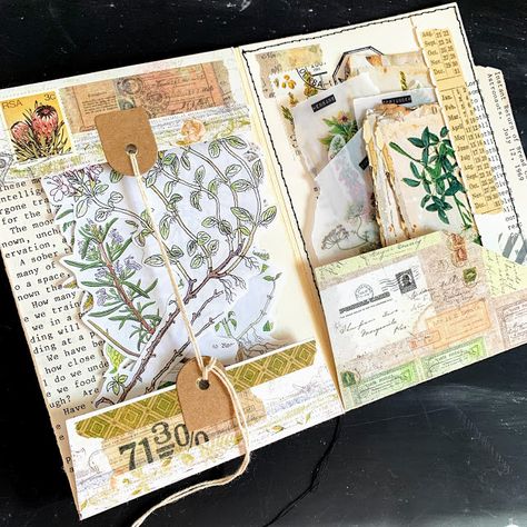 Journal Fodder, Ephemera Storage, Artistic Journaling, Lace Journal, Journal Crafts, Travel Elements, Manila Folder, Journal Tutorials, Vintage Journals