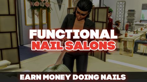 FUNCTIONAL NAIL SALONS - DOWNLOAD | Patreon Self-manicure Mod Sims 4, Nail Salon Cc Sims 4, Sims 4 Cc Nail Tech, Functional Nail Salon Sims 4, Sims 4 Pedicure Cc, Sims 4 Nail Salon Build, Sims 4 Nail Tech Mod, The Sims 4 Cc Functional Objects, Sims 4 Functional Objects Patreon