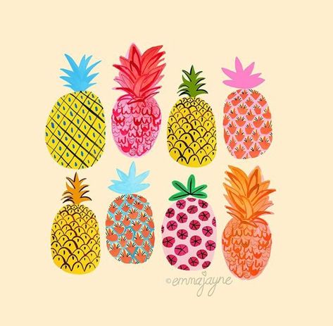 Pineapple Painting Ideas, Pineapple Graphic Design, Fruit Wallpaper Pattern, Fruit Quotes, Pineapple Art Print, Pineapple Illustration, Pineapple Christmas, Pineapple Graphic, Pineapple Parties