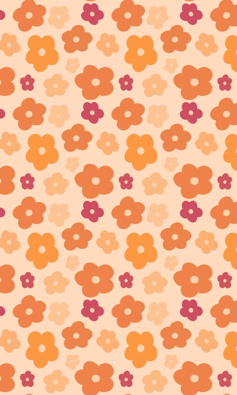 Fondo de flores tonos anaranjados Pink And Orange Flowers Wallpaper, Orange Flower Wallpaper, Ft Wallpaper, Orange Background Aesthetic, Retro Flower Wallpaper, Orange Scrapbook Paper, Iphone Wallpaper Preppy, Iphone Lockscreen Wallpaper, Neutral Wallpaper