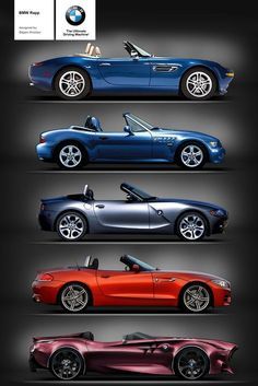 BMW Rapp Types Of Cars, Aventador Lamborghini, Carros Bmw, Mobil Bmw, Bmw Z8, Ac Schnitzer, Motor Mobil, Concept Vehicles, Bmw Z3