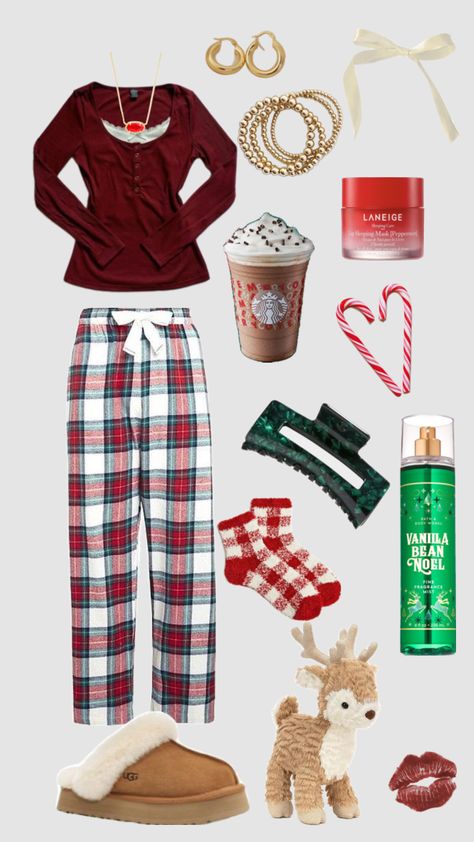 Christmas outfit Christmas Day Outfit Comfy, Cute Christmas Day Outfits, Christmas Inspo Outfit, What To Wear On Christmas Day, Christmas School Outfits, Cute Christmas Fits, Comfy Christmas Outfits, Christmas Outfits Teens, Outfit Ideas For Christmas