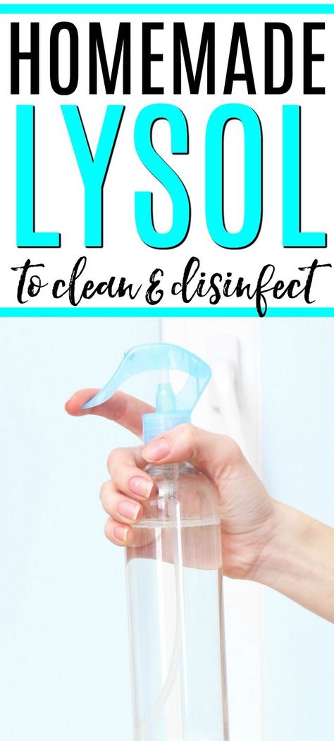 Need to kill off germs and flu bugs? Check out how to make this homemade disinfectant spray with rubbing alcohol. It's easy to make and works like Lysol. Natural Disinfectant, Natural Hair Treatments, Disinfectant Spray, Morning Smoothie, Homemade Cleaning Products, Cleaning Recipes, Natural Moisturizer, Cleaners Homemade, Natural Cosmetics