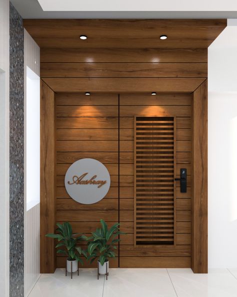 Main Entrance Door of Home Front Door Elevation Entrance, Wooden Main Entrance Door Design, Main Entrance Door Design For Flat, Modern Front Door Indian, Entrance Door Elevation Design, Main Two Door Design Entrance, Flats Main Door Design, Office Entry Door Design, Main Door For Flats