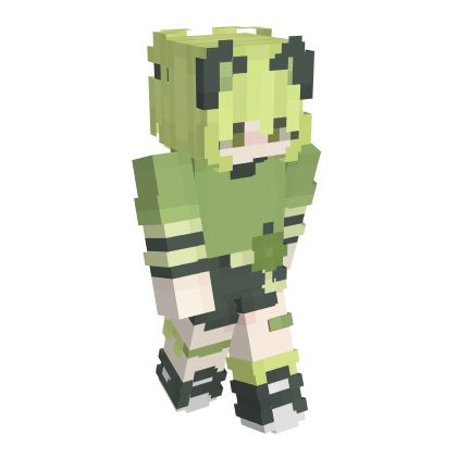 Minecraft Skins Elf, Minecraft Skins Bunny, Minecraft Skins Female Template, Minecraft Skins Green, Minecraft Skins Hair, Kawaii Minecraft Skins, Minecraft Skins Creeper, Kawaii Minecraft, Pastel Minecraft