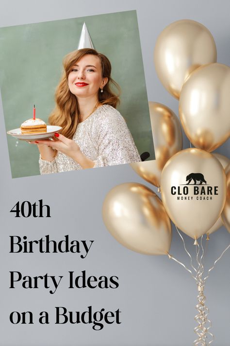 Are you looking for some amazing party ideas to celebrate the big 4-0? Perfect, we have so many ideas for you! So whether you have $500 or $5,000, you and your friends can celebrate your 40th birthday by doing something that’s cool, memorable, and, equally important – won’t break the bank! No need to stress or get in debt, there are some incredible things that you can do to celebrate the start of your 40s that won’t put a dent in your savings. Party Ideas On A Budget, 40th Birthday Party Ideas, Money Coach, 40th Birthday Party, 40th Birthday Parties, Birthday Party Ideas, 40th Birthday, The Bank, On A Budget