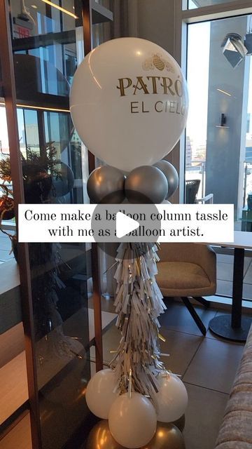 Tassle Balloons, Leavers Party, Balloon Topiary, Prom Backdrops, Patience And Love, Balloons Ideas, Time And Patience, Jumbo Balloons, Balloon Stands