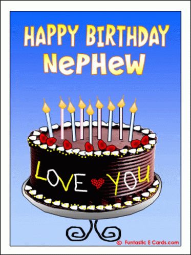 Happy Birthday Nephew GIF - HappyBirthday Nephew LoveYou - Discover & Share GIFs Happy Birthday Nephew Funny, Birthday Message For Nephew, Happy Birthday Nephew Images, Happy Birthday Nephew Quotes, Happy Birthday Wishes Nephew, Birthday Wishes For Uncle, Wishes Song, Nephew Birthday Quotes, Birthday Images For Her