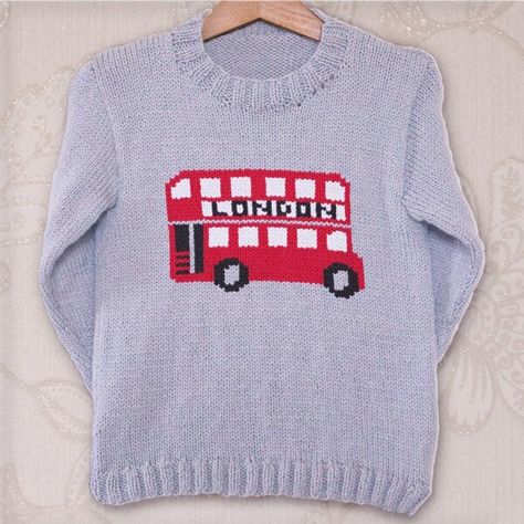 Instarsia Patterns | LoveCrafts Jumper Knitting Pattern, Baby Scarf, Universal Yarn, Christmas Knitting Patterns, London Bus, Pattern Brands, Red Heart Yarn, Arm Knitting, Dress Gloves