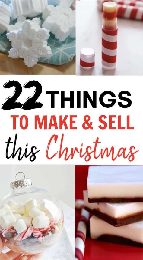 Christmas gifts you can make from home. DIY Christmas gift ideas to sell at craft fairs and holiday markets. Popular things to make and sell at craft fairs and online stores like Etsy and Shopify. Here are 22 easy things to make and sell from home to make money for the holidays. These ideas also make amazing gifts if you want to give handmade items as teacher's gifts or hostess gifts. Christmas Crafts To Sell Handmade Gifts, Christmas Crafts To Sell Make Money, Craft Fair Ideas To Sell, Things To Make And Sell, Ideas To Sell, Christmas Crafts To Sell, Christmas Gifts To Make, Christmas Craft Fair, Preschool Christmas Crafts