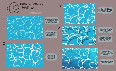 How To Draw Water, Draw Water, Procreate Ipad Tutorials, Water Drawing, What To Draw, Digital Painting Tutorials, Digital Art Tutorial, Art Tips, Drawing Tips