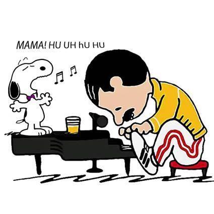 Bohemian Rapsody Images Kawaii, Snoopy Wallpaper, Snoopy Quotes, Snoopy Pictures, Snoop Dog, Queen Freddie Mercury, Queen Art, Snoopy Love, Queen Band