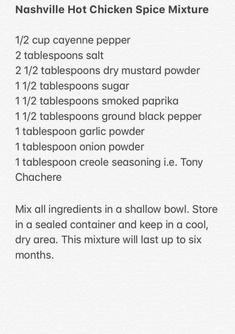 Nashville Hot Seasoning, Nashville Hot Chicken Recipe, Hot Chicken Recipe, Nashville Chicken, Dry Rub For Chicken, Bbq Dry Rub, Ancho Chili Powder, Dry Rub Recipes, Spice Blends Recipes