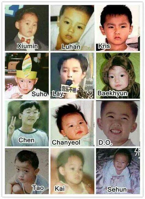 aww <3 JAJSJSJLDKDKDK MUERO DE TERNURA! pero miren a KRIS XX Kpop Old Photo Edit, Old Photo Edit, Exo Funny Moments, Exo Ot9, Exo For Life, Exo Group, Exo 12, Exo Album, Exo Songs