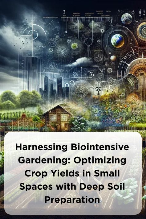 Harnessing Biointensive Gardening: Optimizing Crop Yields in Small Spaces with Deep Soil Preparation Biointensive Gardening, Nutrient Cycle, Crop Protection, Sustainable Gardening, Natural Pest Control, Gardening Techniques, Thriving Garden, Crop Rotation, Plant Spacing