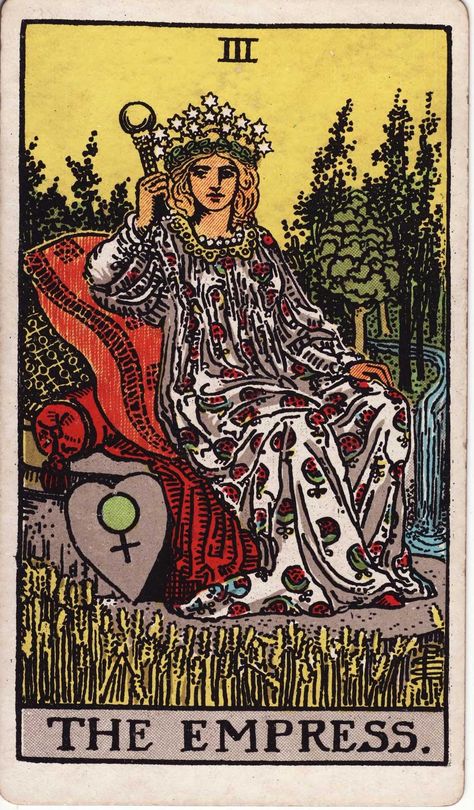 La Emperatriz, Madre próspera y fértil es crecimiento, auto gestación, creatividad, seducción, poder, abundancia y fertilidad, Empress Tarot Card, Empress Tarot, Tarot Significado, 78 Tarot Cards, Rider Waite Tarot, Tarot Major Arcana, Tarot Cards Art, Rider Waite, Tarot Card Meanings