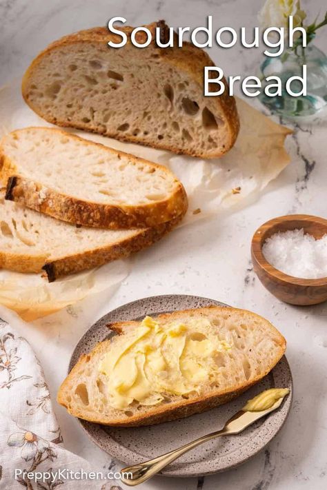 Olive Sourdough Bread, Easy Overnight Sourdough, Overnight Sourdough Bread Recipe, Overnight Sourdough Bread, Overnight Sourdough, Make Sourdough Bread, Easy Sourdough Bread Recipe, Sourdough Recipe, Preppy Kitchen