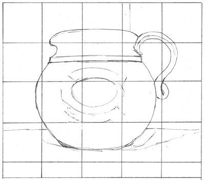 How Grid Drawing Can Help You Copy Images Accurately: The Finished Grid Drawing Grid Drawing, Art Handouts, Multimedia Art, High School Art Projects, 8th Grade Art, Art Worksheets, Your Drawing, Learning Graphic Design, Cute Doodles Drawings