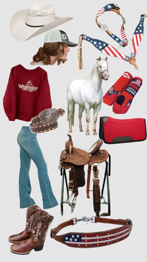 #rodeooutfit #westernfit #rodeo #barrelracer #horse Horse Riding Outfit Western Summer, Barrel Racing Outfits Rodeo, Barrel Racer Outfit, Horse Riding Outfit Western, Rodeo Outfit Ideas, Barrel Racing Outfits, Western Riding Clothes, Barrel Racing Tack Sets, Barrel Racing Tack Rodeo