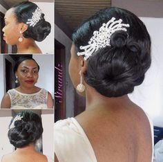 black side bun wedding hairstyle To The Side Hairstyles, Bun For Black Women, African American Bride Hairstyles, Side Bun Wedding, Side Buns, Wedding Hairstyles For Black Women, Chignon Wedding, Black Wedding Hairstyles, Natural Wedding Hairstyles