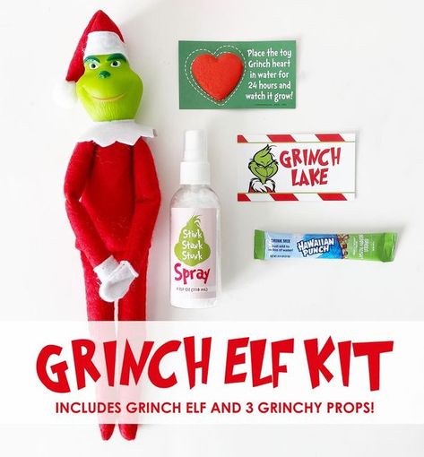 Jen & Liz on Instagram: "NEW PRODUCT ALERT!!! 🚨💚🤍🚨 . You know you need a Grinch Elf this year to keep those kiddos on their toes! We have 2 styles to choose from (red suit or green suit) and they come with 3 fun Grinchy props as shown. Quantities are limited! Link to shop in bio. . . . . . . . #thegrinch #grinch #grinchprop #grinchkit #grinchelf #grinchprops #grinchelfmischief #elfshenanigans #grinchmas #grinchchristmas #mrgrinch #hesameanonemrgrinch #thehappyboxco #shopthehappyboxco #shopth Elf Grinch Ideas, Elf On The Shelf Grinch Ideas, Grinch On The Shelf, Grinch Elf On The Shelf, Grinch Elf On The Shelf Ideas, Elf On The Shelf Grinch, Elf Grinch, Elf Scenes, Elf 2024