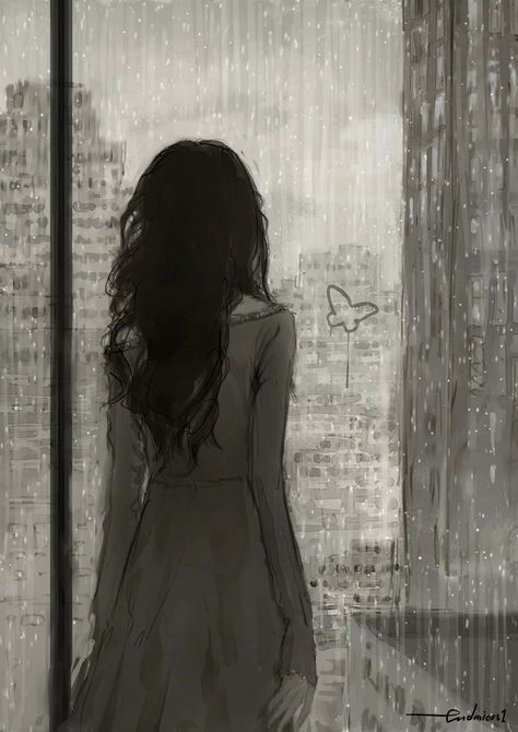 by the wet window I'm drawing you for a short time Your voice I think I can hear it Jungsuk Lee, Becky Hemsley, Rain Love, Charcoal Artwork, Corel Painter, Paper Background Design, Art Basics, Love Illustration, Fantasy Aesthetic