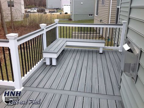 Deck Remodel, Deck Planters, Deck Seating, Deck Makeover, Deck Colors, Deck Paint, Patio Deck Designs, Trex Deck, Staining Deck