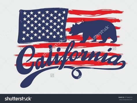 California Bear Tattoos, Graphic Design Vector, California Flag, Cali Life, California Bear, Bear Tattoos, California Republic, American Dream, Cleveland Cavaliers Logo