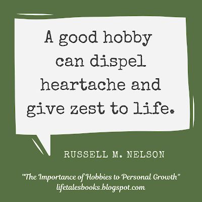 Why we NEED hobbies!  The Importance of Hobbies to Personal Growth #hobby #goodforyou #russellmnelson Learning A New Skill, Finding A New Hobby, Hobbies For Men, Kid Projects, Family Inspiration, Learn A New Skill, Surprising Facts, Photo Album Scrapbooking, Fun Hobbies