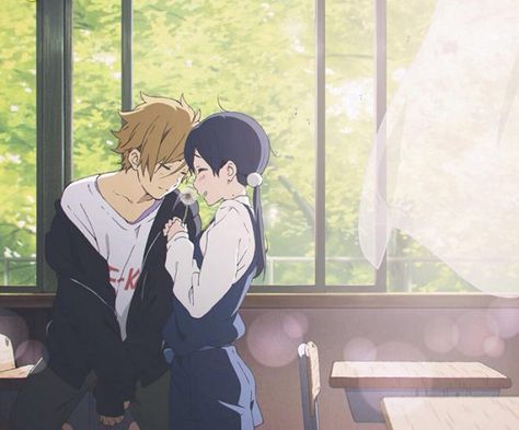 Es bellisimo -, w ,- Tamako Love Story, Anime Love Story, Romance Anime, Kyoto Animation, Anime Gifs, 5 Anime, Anime Love Couple, Anime Life, Anime Couples Drawings