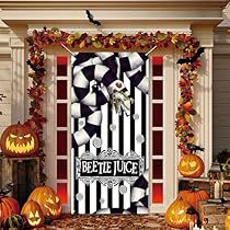 Creepy Door, Beetlejuice Home Decor, Beetlejuice Decor, Photo Backdrop Halloween, Halloween Photo Backdrop, Halloween Birthday Party Decorations, Halloween Birthday Party, Scary Creepy, Halloween Photo