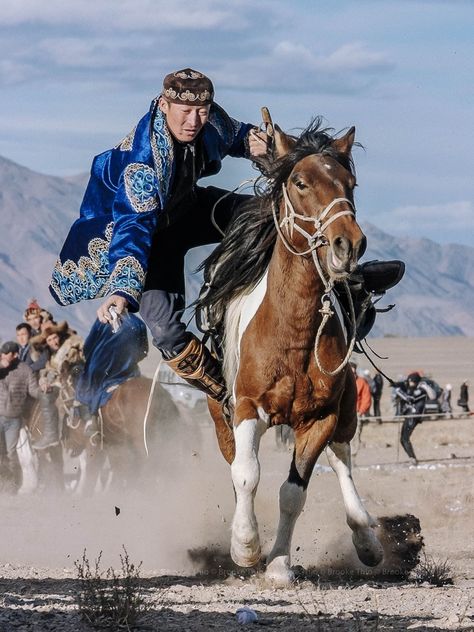 Behind the Scenes of Mongolia's Golden Eagle Festival • Roamscapes Mongolian Eagle, Mongolian People, Eagle Hunter, Horse Gear, Asian History, Golden Eagle, Human Poses Reference, World Cultures, Central Asia