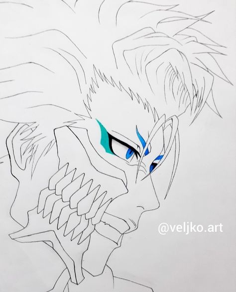 Bleach Anime Drawings Easy, Ichigo Kurosaki Anime, Bleach Ichigo Kurosaki, Anime Drawings For Beginners, Bleach Ichigo, Ichigo Kurosaki, Sketches Easy, Bleach Anime, Easy Drawings